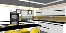 Wizualizacja 3d kuchni , projekt kuchni NAJTANIEJ -100 zł - 6