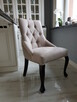 Krzesło tapicerowane pikowane z kołatką i pinezkami GLAMOUR - 6
