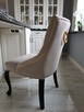 Krzesło tapicerowane pikowane z kołatką i pinezkami GLAMOUR - 5