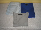 spodnie jeans Denim, koszulka, narzutka 40 - 1