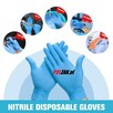 Rękawiczki nitrylowe gumowe rękawice ochronne 100 sztuk L M - 2