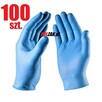 Rękawiczki nitrylowe gumowe rękawice ochronne 100 sztuk L M - 1