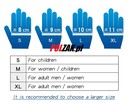 Rękawiczki nitrylowe gumowe rękawice ochronne 100 sztuk L M - 3