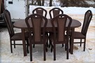 Stół Krzyś 1 z 6 krzesłami A 11 - sellmeble - 1