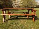 Ławka rozkładana, ławko-stół, 2w1, ławka ogrodowa - 4
