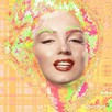 obraz kolorowy Marilyn Monroe pink - 1
