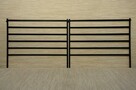 Płotek metalowy do ogrodu 100 x 80 cm z metalu - 4