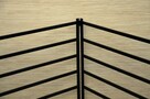 Płotek metalowy do ogrodu 100 x 80 cm z metalu - 6