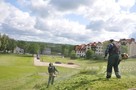 Koszenie trawy , kosą spalinową, wysoka trawa, karczowanie - 6