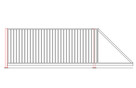 Brama przesuwna z pionowym wypełnieniem, brama wjazdowa, - 5