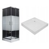 Kabina prysznicowa kwadratowa MEXEN RIO 90x90 cm + Brodzik - 1