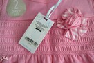 COOL CLUB różowy komplet bluzka / tunika + legginsy 74 nowy - 4