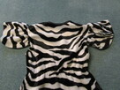 Sukienka zebra ,kr.rękaw ,wiążana z przodu, pas na gumce R.98 - 11