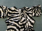 Sukienka zebra ,kr.rękaw ,wiążana z przodu, pas na gumce R.98 - 2