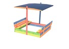Piaskownica kolorowa z daszkiem - zamykana 150 x 150 - 2