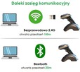 BEZPRZEWODOWY SKANER KODÓW Z BAZĄ ŁADUJĄCO DOKUJĄCĄ 2.4GHZ B - 6