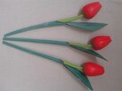 Czerwone Tulipany Drewno - 6