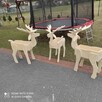 kwietnik skrzynka donica doniczka ozdoba jeleń łania - 5