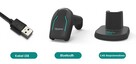 Skaner kodów kreskowych 1D 2D QR Aztec 2.4G Bluetooth kabel - 2