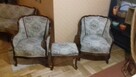 Meble stylizowane : sofa i fotele Ludwik VI, stół , krze - 2
