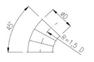 Kolanko 45° fi 160 - 2