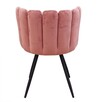Krzesło różowe welurowe - 2
