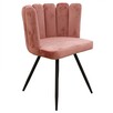 Krzesło różowe welurowe - 1