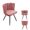 Krzesło różowe welurowe - 6