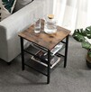 Stolik Kawowy Nocny z Półkami Industrialny LOFT - 2 szt kpl - 4