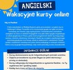 Angielski - wakacyjne kursy online - 2