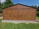Garaż blaszany drewnopodobny orzech złoty dąb 5x6 6x5 6x6 - 6