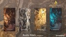 Fornir kamienny transparentny Rustic Black, do podświetlenia - 4