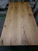 Blat dębowy surowy 200x90 cm industrialny lity - 1