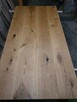 Blat dębowy surowy 200x90 cm industrialny lity - 2