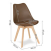 Krzesło brązowe z poduszką Tamara 44 - 2