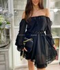 Czarna sukienka hiszpanka z falbankami - butik smlfashion - 5