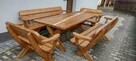 stół + 4 ławki 120cm/120cm - 2