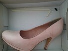 Tamaris różane czółenka obcas 10cm 40 25,5cm - 7