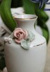 Wazonik róża konwalie relief porcelana Ćmielów - 2