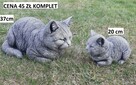 figurki ogrodowe kot koty gipsowe odlew - 3