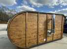 Sauna ogrodowa Finhaus 4 x 2,4 m Sauna Beczka przedsionek - 8