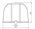 Osłona oprawy halogena typu downlight - model TH140 - 3