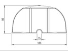 Osłona oprawy halogena typu downlight - model TH095 - 3