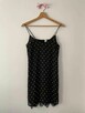 Mała czarna bieliźniana sukienka na ramiaczkach kropki hm 32 - 1