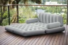 SOFA ŁÓŻKO MATERAC DMUCHANY z pompką 152x188x64CM- Zestaw + - 6