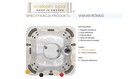 Jacuzzi VISKAN RONNO 6 os., 16 dysz masażu - 2