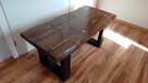 stolik kawowy rustyk z drewna drewniany ława stół 100cm X03 - 6