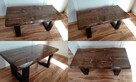 stolik kawowy rustyk z drewna drewniany ława stół 100cm X03 - 1