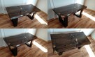 stolik kawowy rustyk z drewna drewniany ława stół 100cm X04 - 4