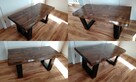 stolik kawowy rustyk z drewna drewniany ława stół 100cm X03 - 4